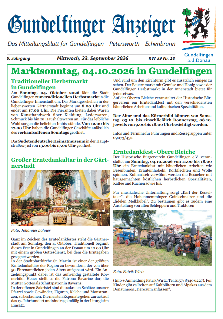 Titelseite GA KW 39